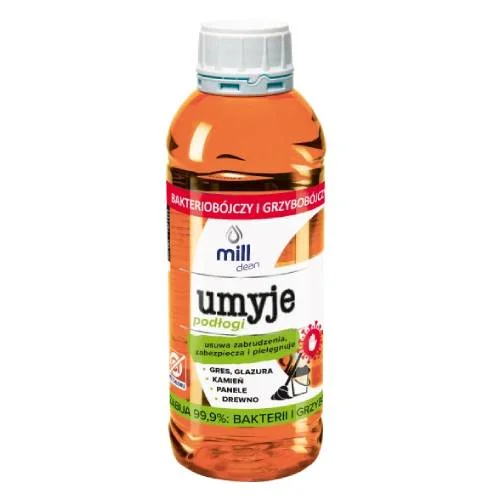 Zdjęcie produktu - Mill Clean Umyje Bakteriob&oacute;jczy i grzybob&oacute;jczy płyn do mycia podł&oacute;g, 1,11 l