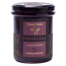 Zdjęcie produktu - Miody Polskie Sok i Mi&oacute;d Esencja Natury Porzeczka, 250g