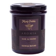 Zdjęcie produktu - Miody Polskie Sok & Mi&oacute;d Esencja Natury Aronia, 250g	