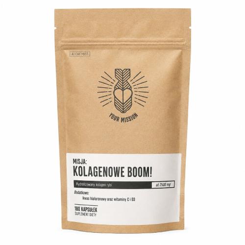 Zdjęcie produktu - Proton Labs Misja: Kolagenowe boom! Hydrolizowany kolagen rybi, 180 kaps.