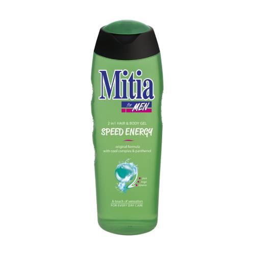 Zdjęcie produktu - MITIA For Men Żel pod prysznic i szampon 2w1 Speed Energy, 400ml