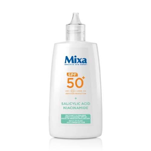 Zdjęcie produktu - MIXA Matujący Ultralekki Krem Ochronny SPF 50 przeciw niedoskonałościom, 40 ml