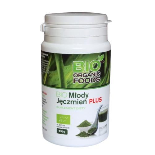 Zdjęcie produktu - BIO Organic Foods Bio Młody Jęczmień Plus, 150 g