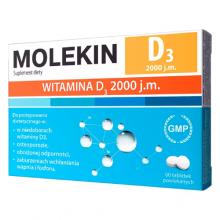 Zdjęcie produktu - Molekin D3 2000 j.m. - 60 tabletek
