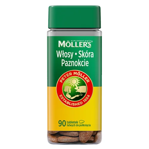 Zdjęcie produktu - Moller's Włosy Sk&oacute;ra Paznokcie, 90 tabl.