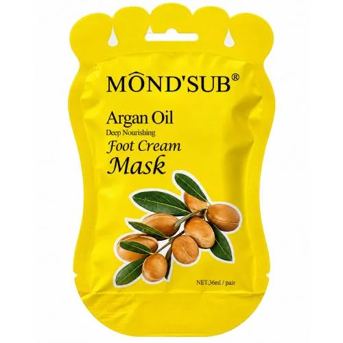 Zdjęcie produktu - Mond'Sub Maska do st&oacute;p w formie skarpetek z olejkiem arganowym, 1 para