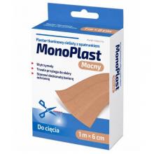 Zdjęcie produktu - MonoPlast Mocny Plaster tkaninowy z opatrunkiem cielisty 1 m x 6 cm
