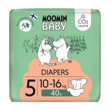 Zdjęcie produktu - MOOMIN BABY Diapers Pieluszki ekologiczne 5 (10-16kg), 40szt.