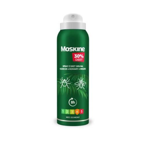 Zdjęcie produktu - Moskine Max Spray na komary kleszcze meszki 30% DEET, 200 ml