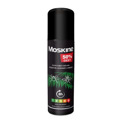 Zdjęcie produktu - Moskine Płyn na komary, kleszcze, meszki DEET 50%, 80ml