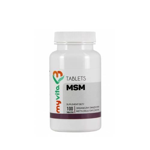 Zdjęcie produktu - MyVita MSM 500 mg, 100 tabl.