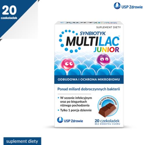 Multilac Junior, 20 czekoladek bez cukru