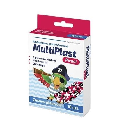 Zdjęcie produktu - Multiplast Plastry Wodoodporne Piraci,  10 sztuk