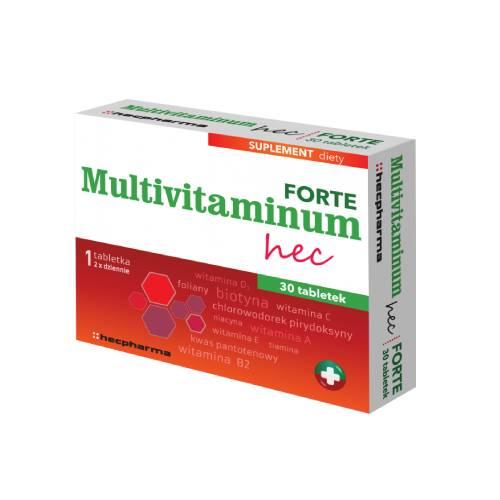 Zdjęcie produktu - Multivitaminum Forte Hec, 30 tabl.
