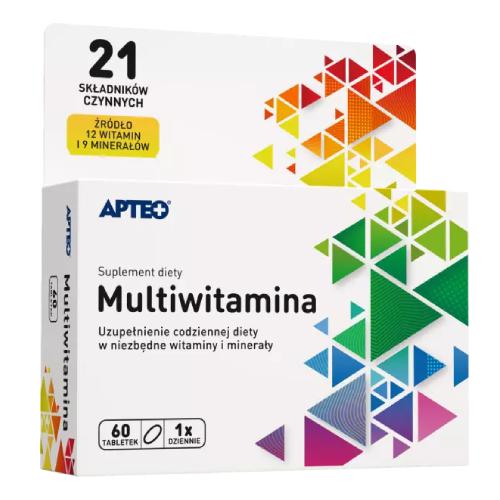 Zdjęcie produktu - Multiwitamina APTEO, 60 tabl.