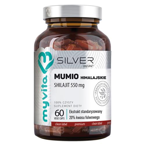 Zdjęcie produktu - MyVita Silver Pure Mumio Himalajskie 550 mg, 60 kaps.