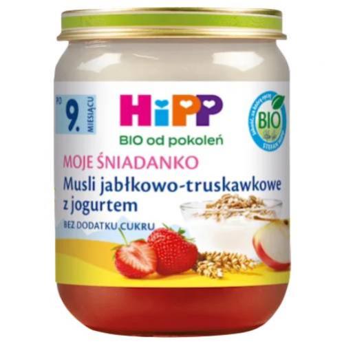 Zdjęcie produktu - HiPP Musli jabłkowo-truskawkowe z jogurtem BIO, 160 g 