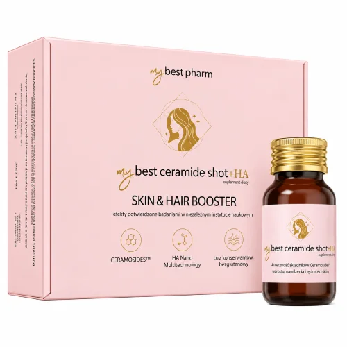 Zdjęcie produktu - MyBestCeramide Shot+HA o smaku banana tropical twist, 30 x 30 ml