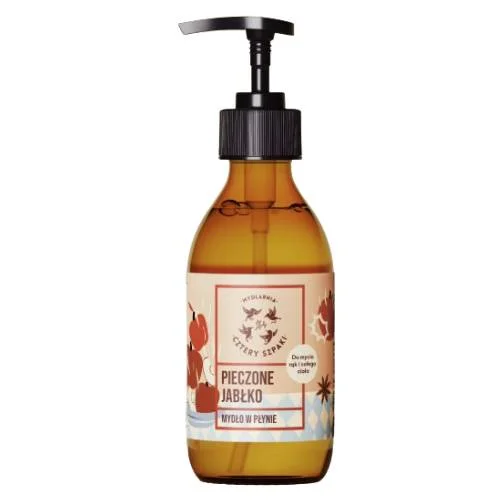 Zdjęcie produktu - Cztery Szpaki (4szpaki) Mydło w płynie Pieczone jabłko, 300 ml
