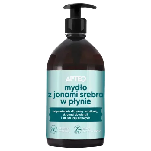 Zdjęcie produktu - Apteo Mydło w płynie z jonami srebra, 500 ml