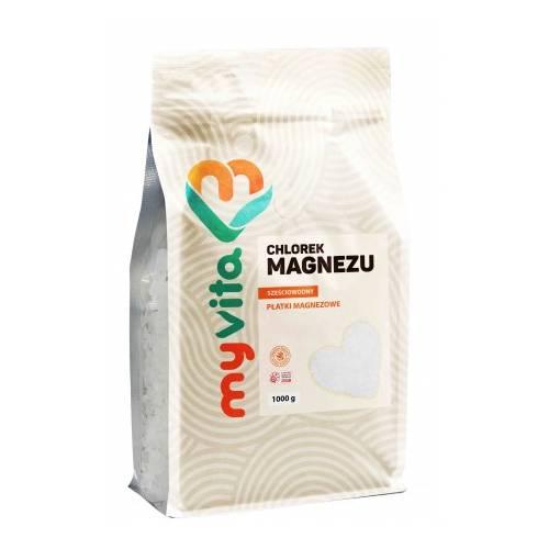 Zdjęcie produktu - MYVITA Chlorek magnezu sześciowodny Płatki, 1000 g