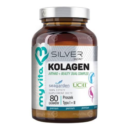 Zdjęcie produktu - MyVita Kolagen TYP I&II Kolagen w proszku, 80 g