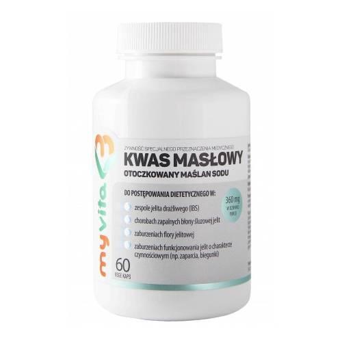 Zdjęcie produktu - MyVita Kwas masłowy, 60 kaps.