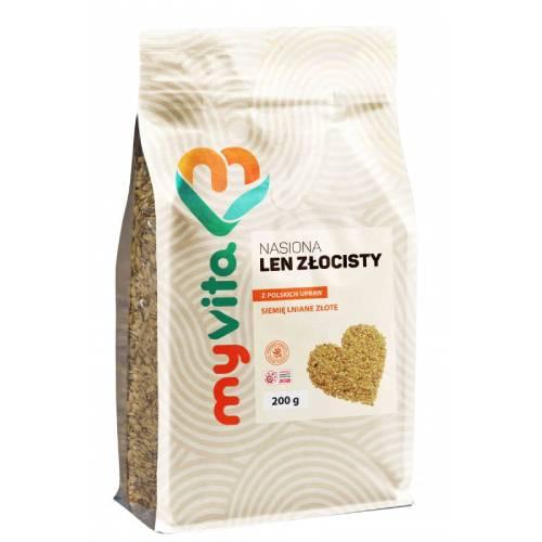 Zdjęcie produktu - MyVita Len złocisty nasiona, 200 g