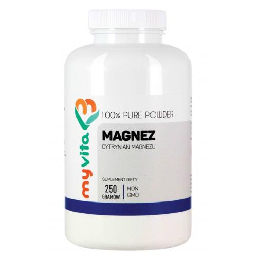 Zdjęcie produktu - MyVita Magnez Cytrynian magnezu proszek, 250 g