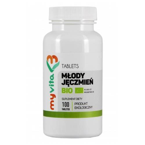 Zdjęcie produktu - MyVita Młody jęczmień BIO 500 mg, 100 tabl.