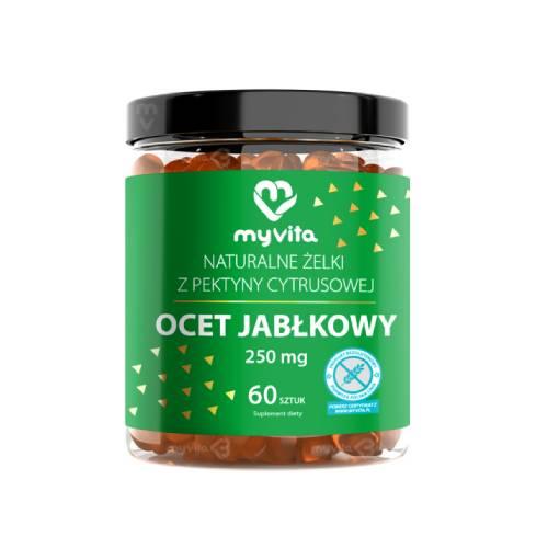Zdjęcie produktu - MyVita Ocet Jabłkowy 250 mg żelki, 60 szt.