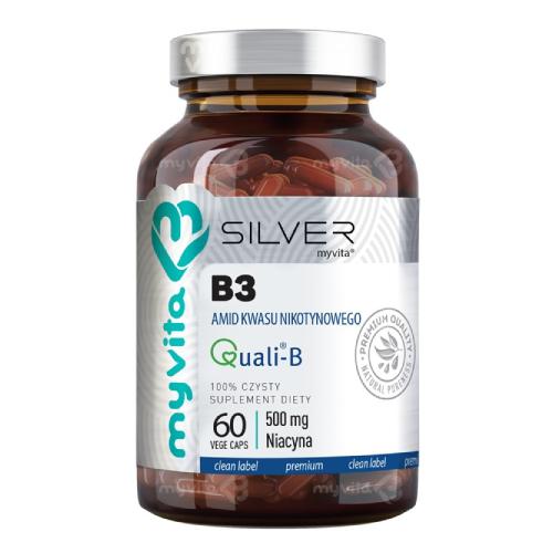 Zdjęcie produktu - MyVita Silver B3 Niacyna, 60 kaps.