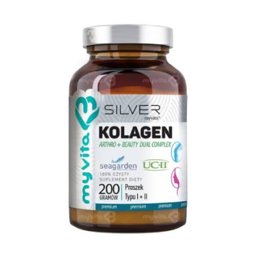 Zdjęcie produktu - MyVita SILVER Kolagen typu I + II proszek, 200g