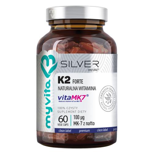 Zdjęcie produktu - MyVita SILVER Witamina K2 MK-7 Forte, 60 kaps.