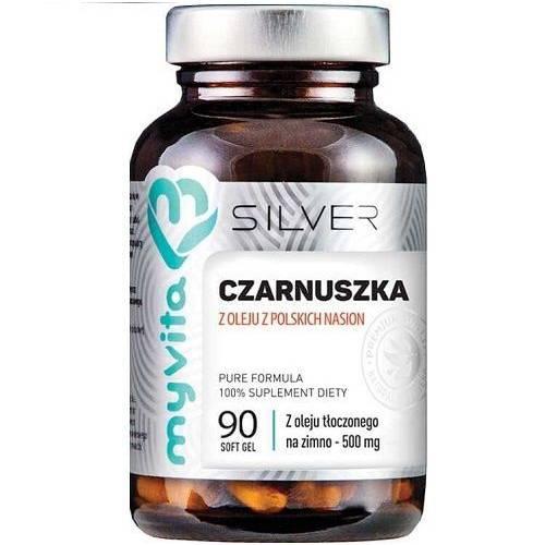 Zdjęcie produktu - MyVita Silver Olej z czarnuszki, 90 kaps.