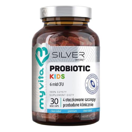 Zdjęcie produktu - MyVita Silver Probiotic Kids Probiotyk dla dzieci, 30 kaps.