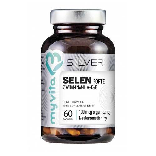 Zdjęcie produktu - MYVITA SILVER Selen FORTE z witaminami A+C+E, 60 kaps.
