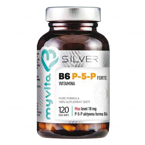 Zdjęcie produktu - MyVita Silver Witamina B6 P-5-P Forte, 120 kaps.