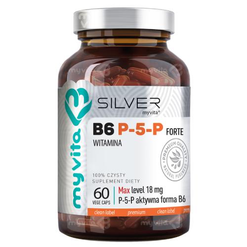 Zdjęcie produktu - MyVita SILVER Witamina B6 P-5-P Forte, 60 kaps.