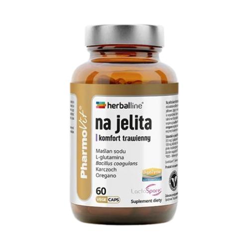 Zdjęcie produktu - Pharmovit Herballine Na jelita komfort trawienny, 60 kaps.