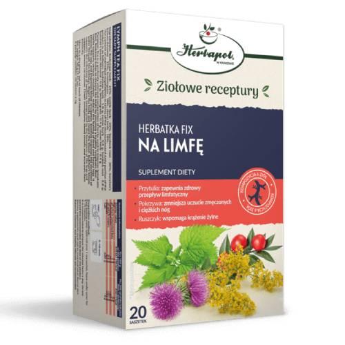 Zdjęcie produktu - Na Limfę Herbatka fix kompozycja 6 zi&oacute;ł, 20 sasz.