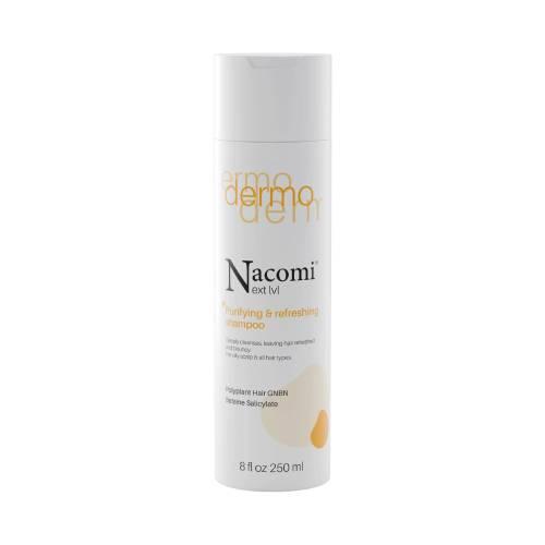 Zdjęcie produktu - Nacomi Next Level Dermo Szampon do włos&oacute;w oczyszczający i odświeżający, 250 ml