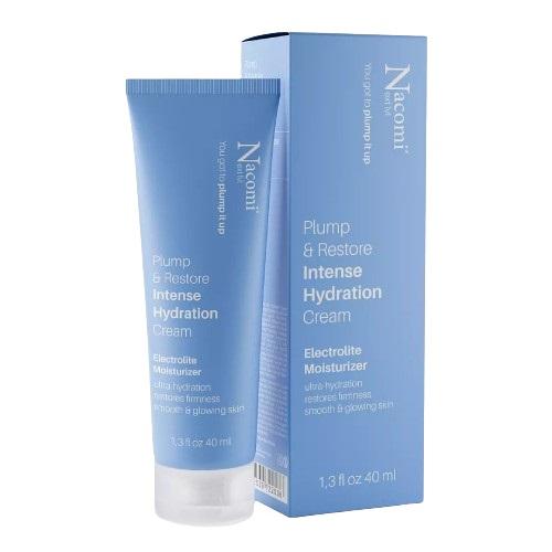 Zdjęcie produktu - Nacomi Next Level Intense Hydration Intensywnie nawilżający krem do twarzy z elektrolitami, 40 ml