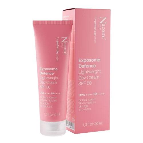 Zdjęcie produktu - Nacomi Next Level Exposome Defence Lekki krem do twarzy na dzień SPF50, 40 ml