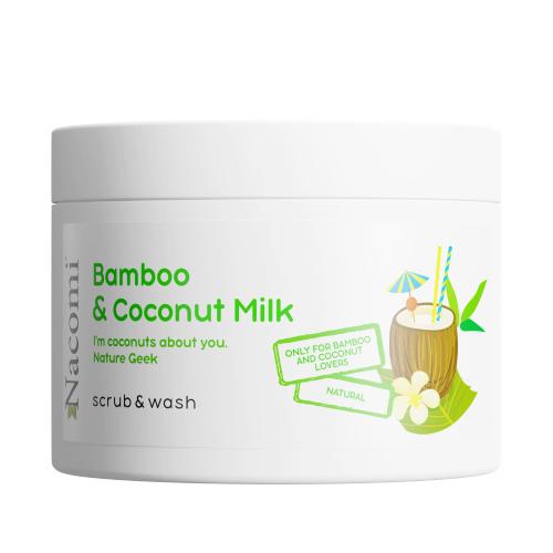 Zdjęcie produktu - NACOMI Piankowy peeling Bambus i mleko kokosowe, 180ml