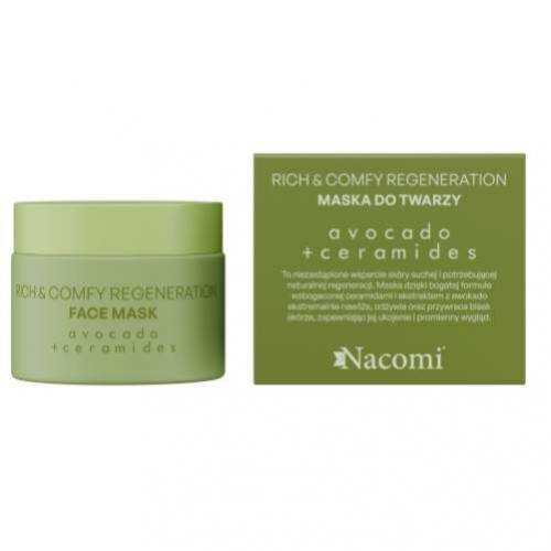 Zdjęcie produktu - NACOMI Rich&Comfy Regeneration Avocado Maseczka do twarzy, 40ml