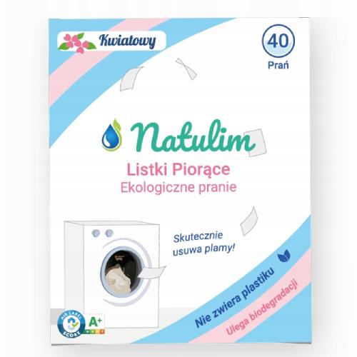 NATULIM Eko listki do prania kwiatowe, 40 prań