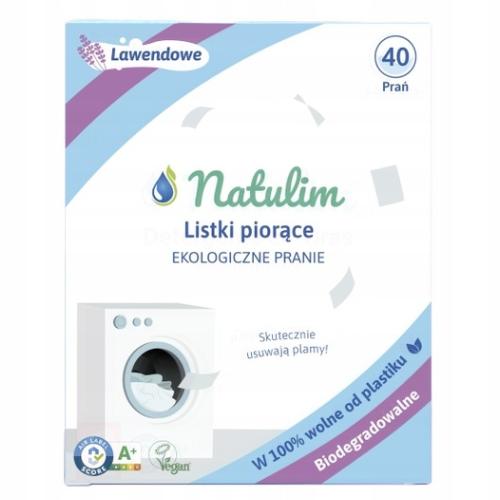 NATULIM Eko listki do prania lawendowe, 40 prań