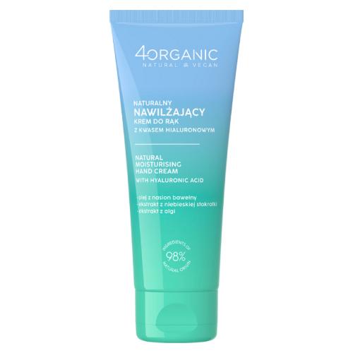 Zdjęcie produktu - 4Organic Naturalny nawilżający krem do rąk z kwasem hialuronowym, 75 ml