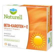 Naturell Beta-karoten + E, 60 tabl. - suplement diety z witaminą A i E